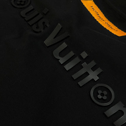 LV T-SHIRT IN BLACK MODAL COTTON 238790