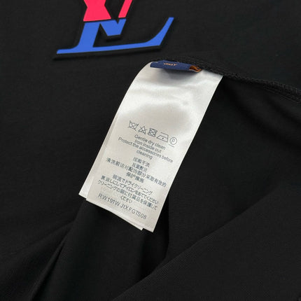 LV T-SHIRT IN BLACK COTTON 238789