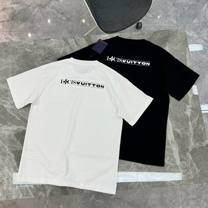 LV T-SHIRT IN BLACK COTTON 238789