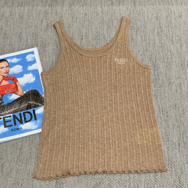 Fendi Tank Top Wool Fabric 232704