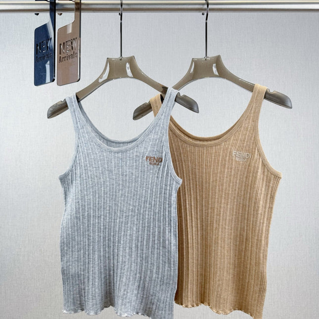 Fendi Tank Top Wool Fabric 232704