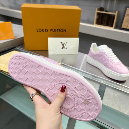 LV WOMEN GROOVY PLATFORM IN LIGHT PINK EMBOSSED CALFSKIN
