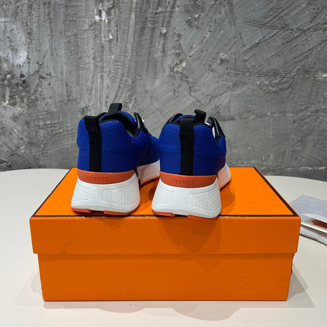 HEROS SNEAKERS COBALT GOATSKIN