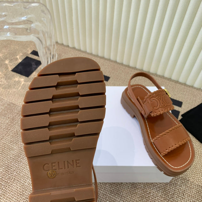 ROMAN SANDAL IN BRONZE BROWN CALFSKIN