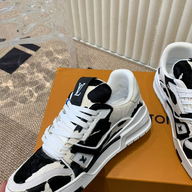LV TRAINER SNEAKER BLACK MIX WHITE