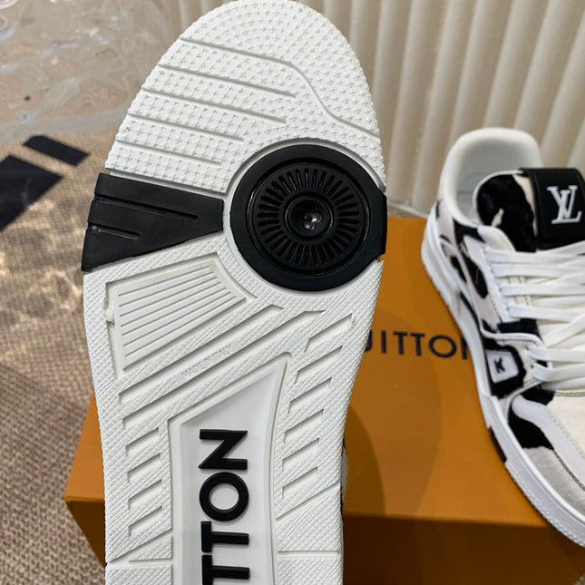 LV TRAINER SNEAKER BLACK MIX WHITE