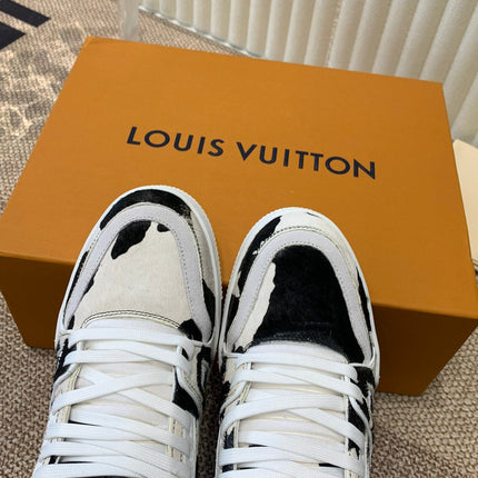 LV TRAINER SNEAKER BLACK MIX WHITE