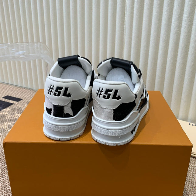 LV TRAINER SNEAKER BLACK MIX WHITE