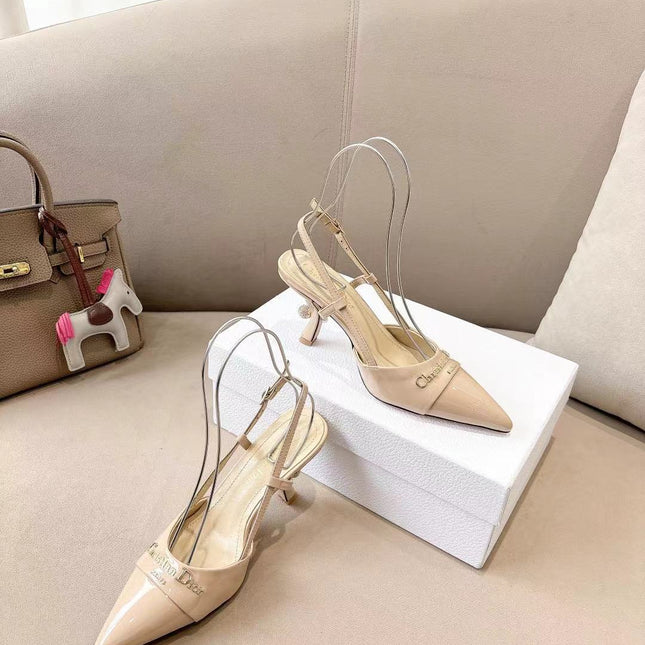 MY DD SLINGBACK PUMP 85MM IN BEIGE CALFSKIN