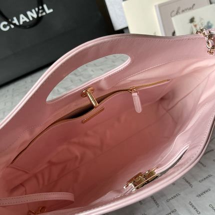 CC MEDIUM 36 SHOPPING BAG IN LIGHT PINK CALFSKIN