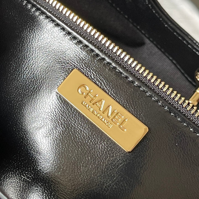 CC MEDIUM 36 SHOPPING BAG IN BLACK CALFSKIN