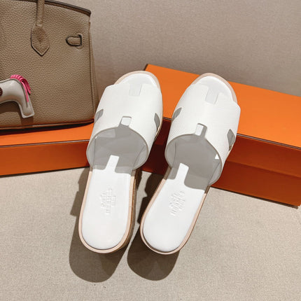 HM 25S HIGH WEDGE SANDALS IN WHITE LAMBSKIN STYLE 34