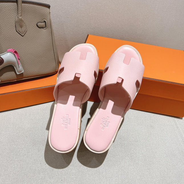 HM 25S HIGH WEDGE SANDALS IN PASTEL PINK LAMBSKIN STYLE 29