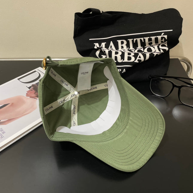 BASEBALL CAP MODEL 650700 IN GREEN COTTON