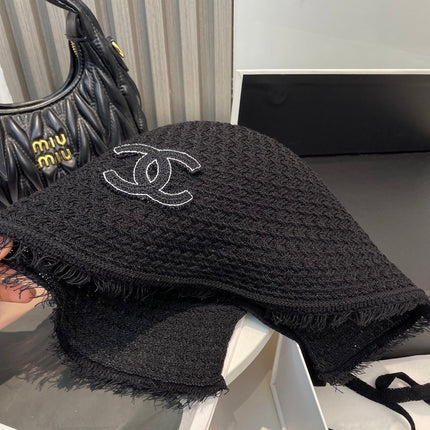 KNITTED BUCKET HAT BLACK 673882