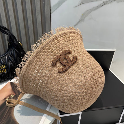KNITTED BUCKET HAT BROWN 673883