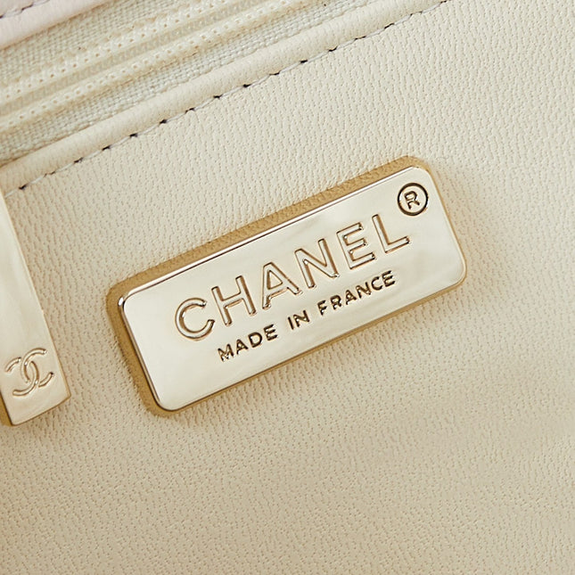 CHANEL 25S FLAP BAG 20 IN LIGHT PINK MIX BLACK SEQUINS