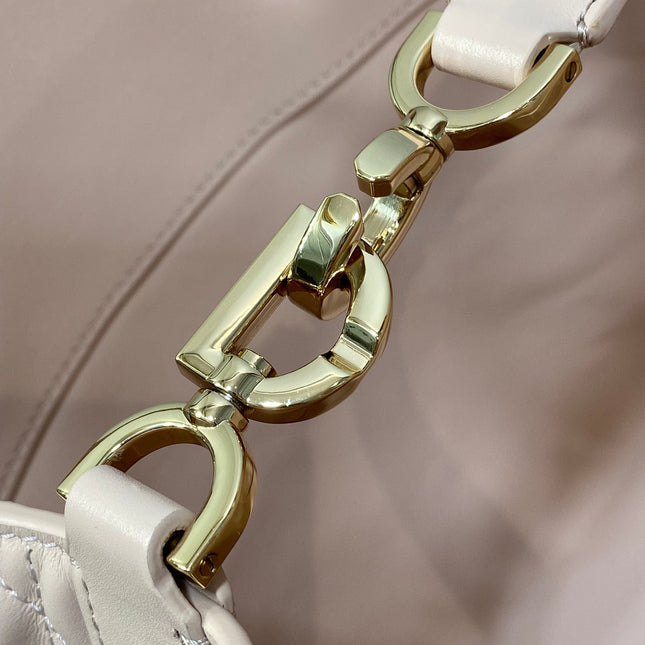 DIOR 25S ALWAYS BAG 22 IN LIGHT PINK MACROCANNAGE CALFSKIN GOLD HARDWARE