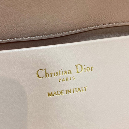 DIOR 25S ALWAYS BAG 22 IN LIGHT PINK MACROCANNAGE CALFSKIN GOLD HARDWARE