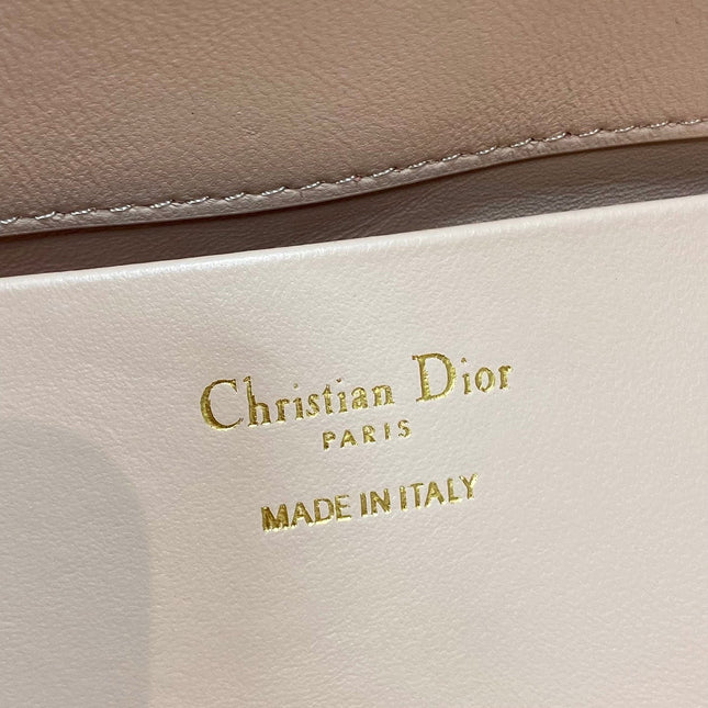 DIOR 25S ALWAYS BAG 22 IN LIGHT PINK MACROCANNAGE CALFSKIN GOLD HARDWARE
