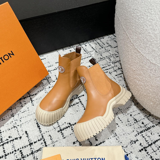 RUBY BOOTS IN BRONZE BROWN CALFSKIN