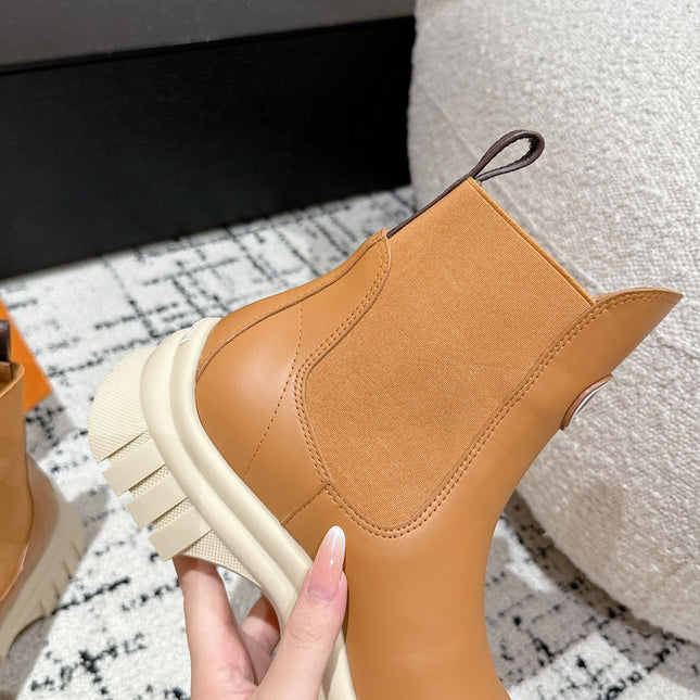 RUBY BOOTS IN BRONZE BROWN CALFSKIN