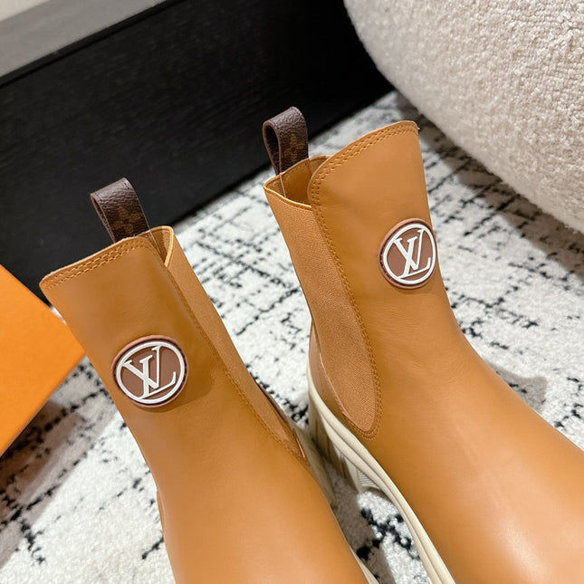RUBY BOOTS IN BRONZE BROWN CALFSKIN