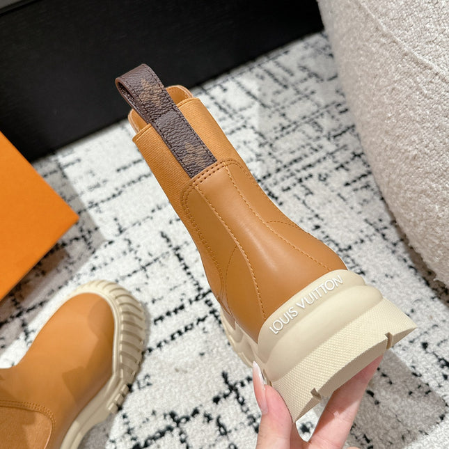 RUBY BOOTS IN BRONZE BROWN CALFSKIN