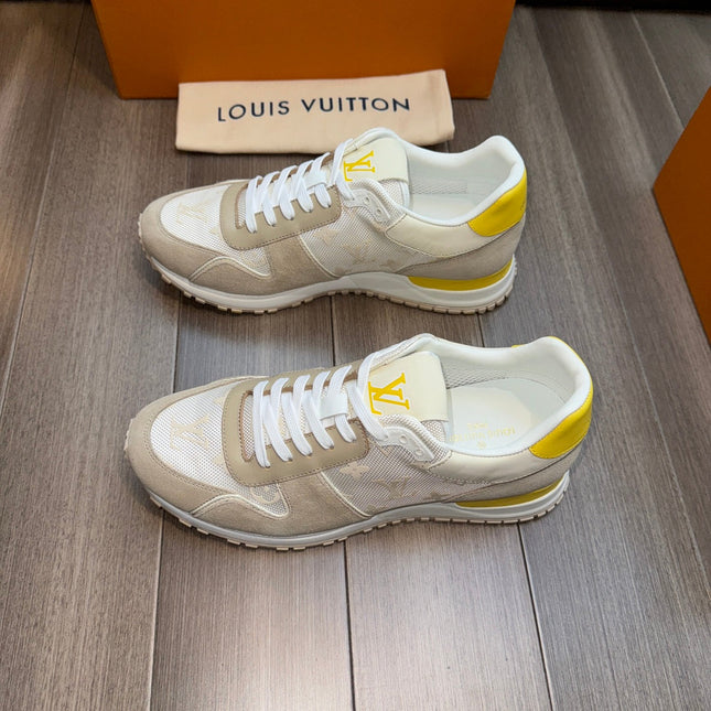 LV RUN AWAY SNEAKERS BEIGE CREAM MIX GREY
