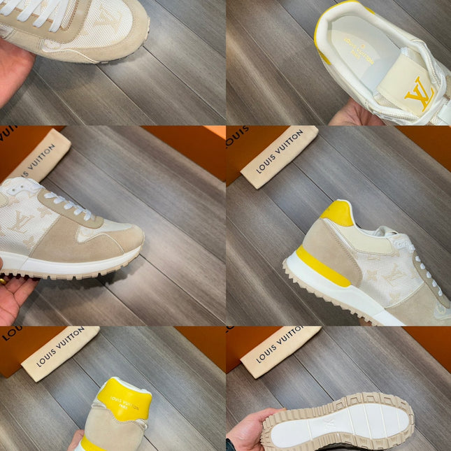 LV RUN AWAY SNEAKERS BEIGE CREAM MIX GREY