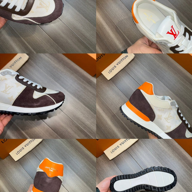 LV RUN AWAY SNEAKERS CHOCOLATE BROWN MIX GREY