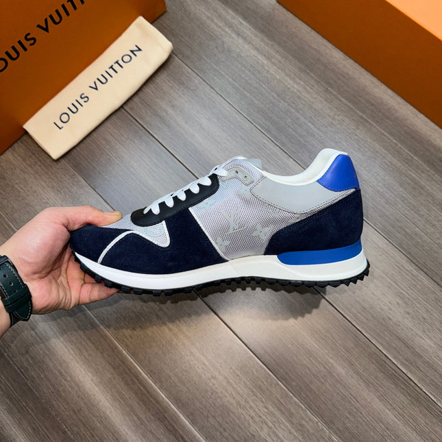 LV RUN AWAY SNEAKERS NAVY BLUE MIX GREY