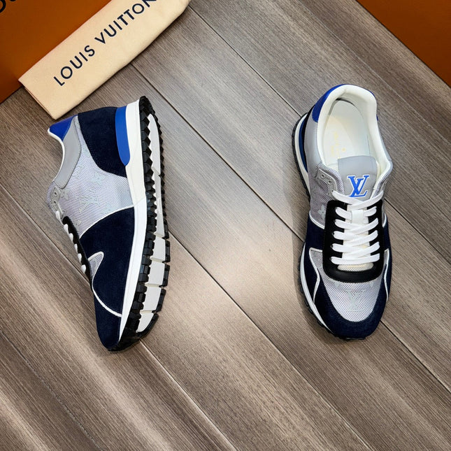 LV RUN AWAY SNEAKERS NAVY BLUE MIX GREY