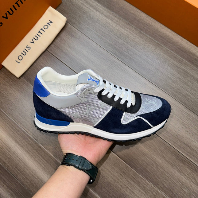 LV RUN AWAY SNEAKERS NAVY BLUE MIX GREY