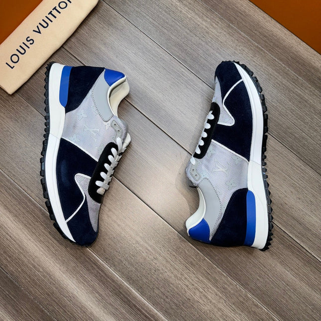 LV RUN AWAY SNEAKERS NAVY BLUE MIX GREY