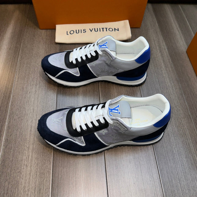 LV RUN AWAY SNEAKERS NAVY BLUE MIX GREY