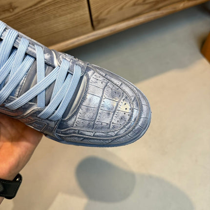 LV MEN'S LUXURY DESIGNER SPORTS BLUE SNEAKERS