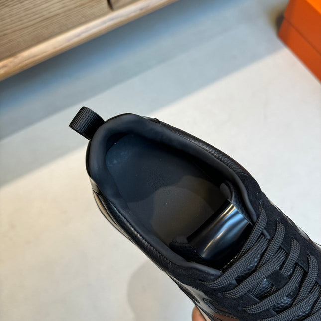 HM INTERACTIVE LACE-UP SNEAKER BLACK CALFSKIN