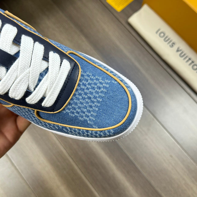 LV SNEAKER LIGHT BLUE CANVAS