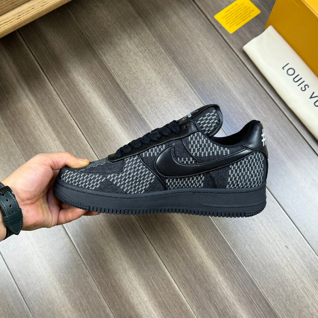 LV SNEAKER BLACK MIX WHITE CANVAS