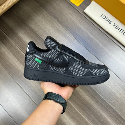 LV SNEAKER BLACK MIX WHITE CANVAS
