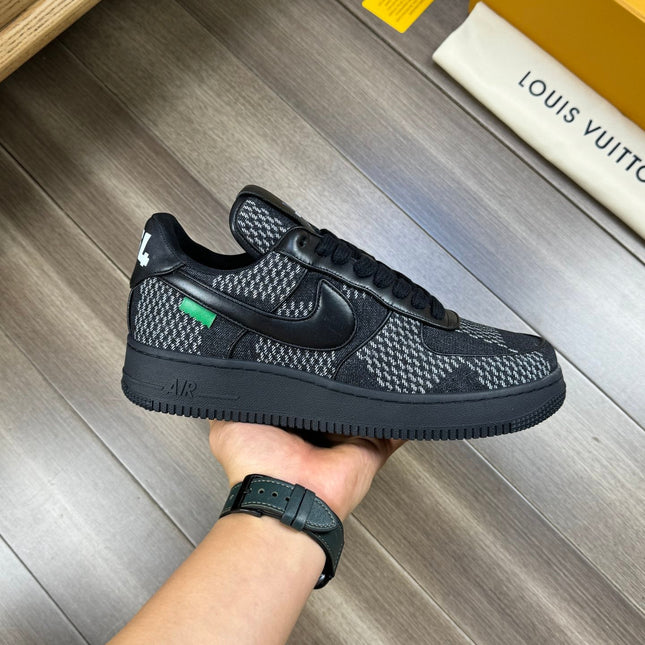 LV SNEAKER BLACK MIX WHITE CANVAS