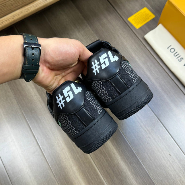 LV SNEAKER BLACK MIX WHITE CANVAS