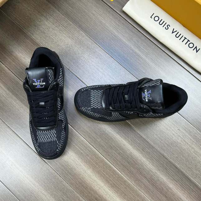 LV SNEAKER BLACK MIX WHITE CANVAS