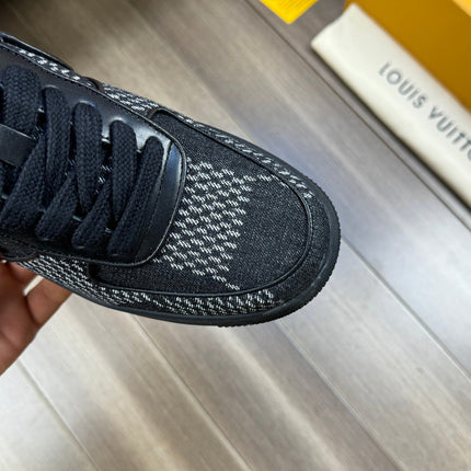 LV SNEAKER BLACK MIX WHITE CANVAS