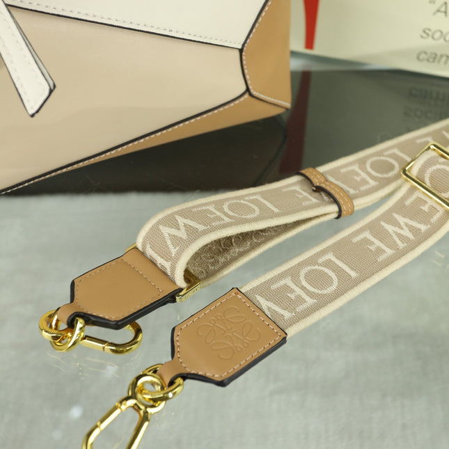 LOE MINI PUZZLE 23 BAG IN BEIGE CREAM MIX TAN CALFSKIN