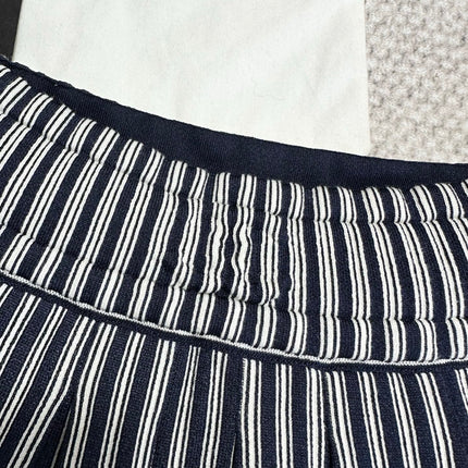 CC 25 Striped Skirt Blue Cotton