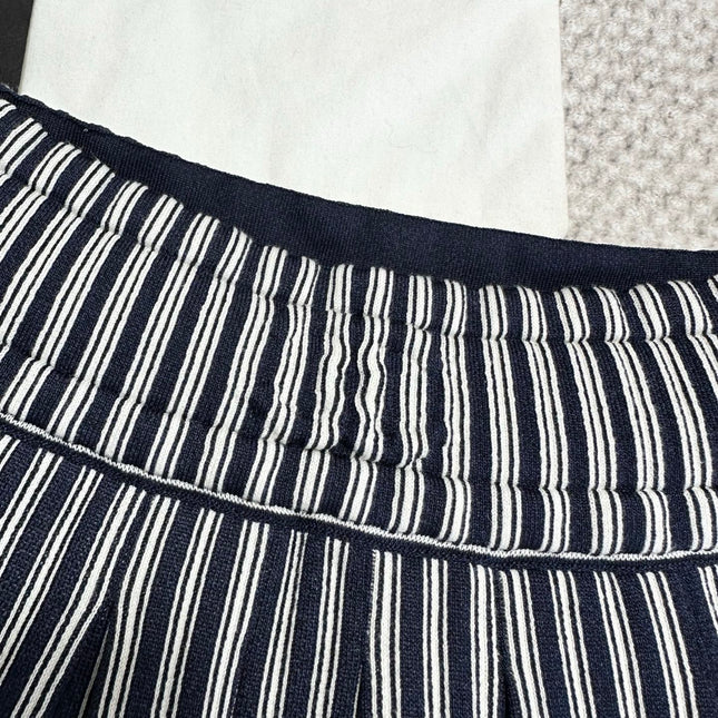 CC 25 Striped Skirt Blue Cotton