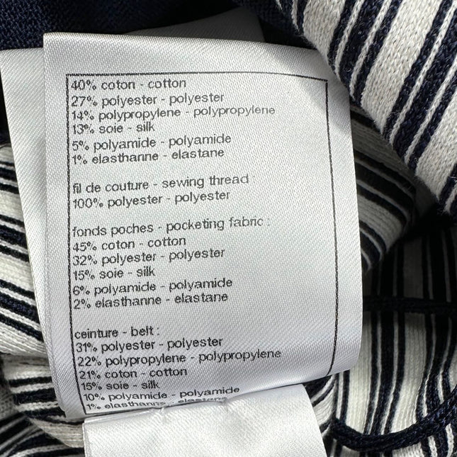 CC 25 Striped Skirt Blue Cotton
