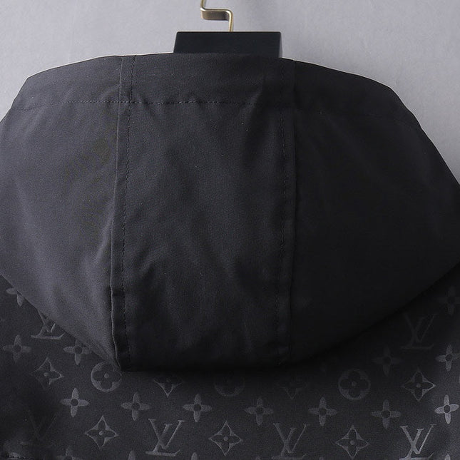 LV HOODED JACKET BLACK MONOGRAM 239039